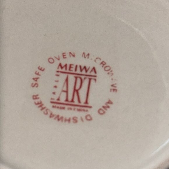 Meiwa Art Ceramic Soup Mugs Set Of 2 With Red Chili Pepper Design - Picture 7 of 8